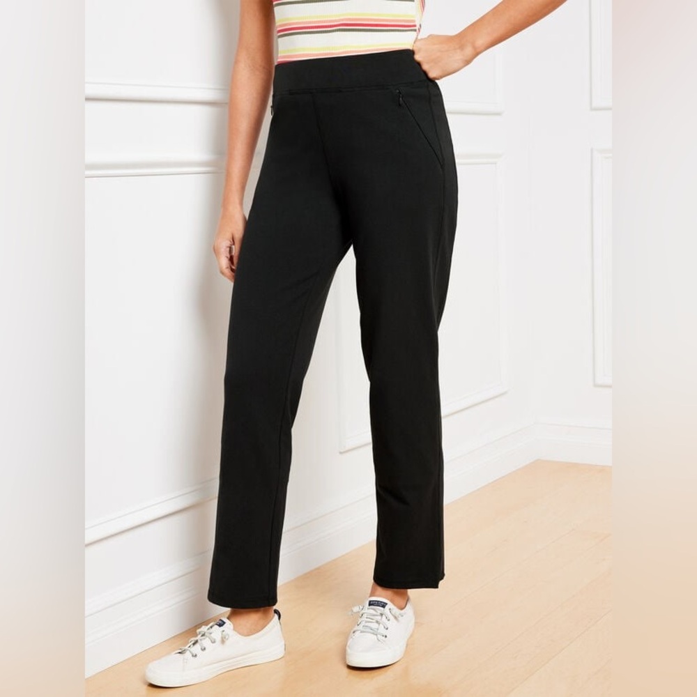 Talbots - Women's Stretch Straight Leg Ankle / TrouserPants - Size‎ 8 - Black